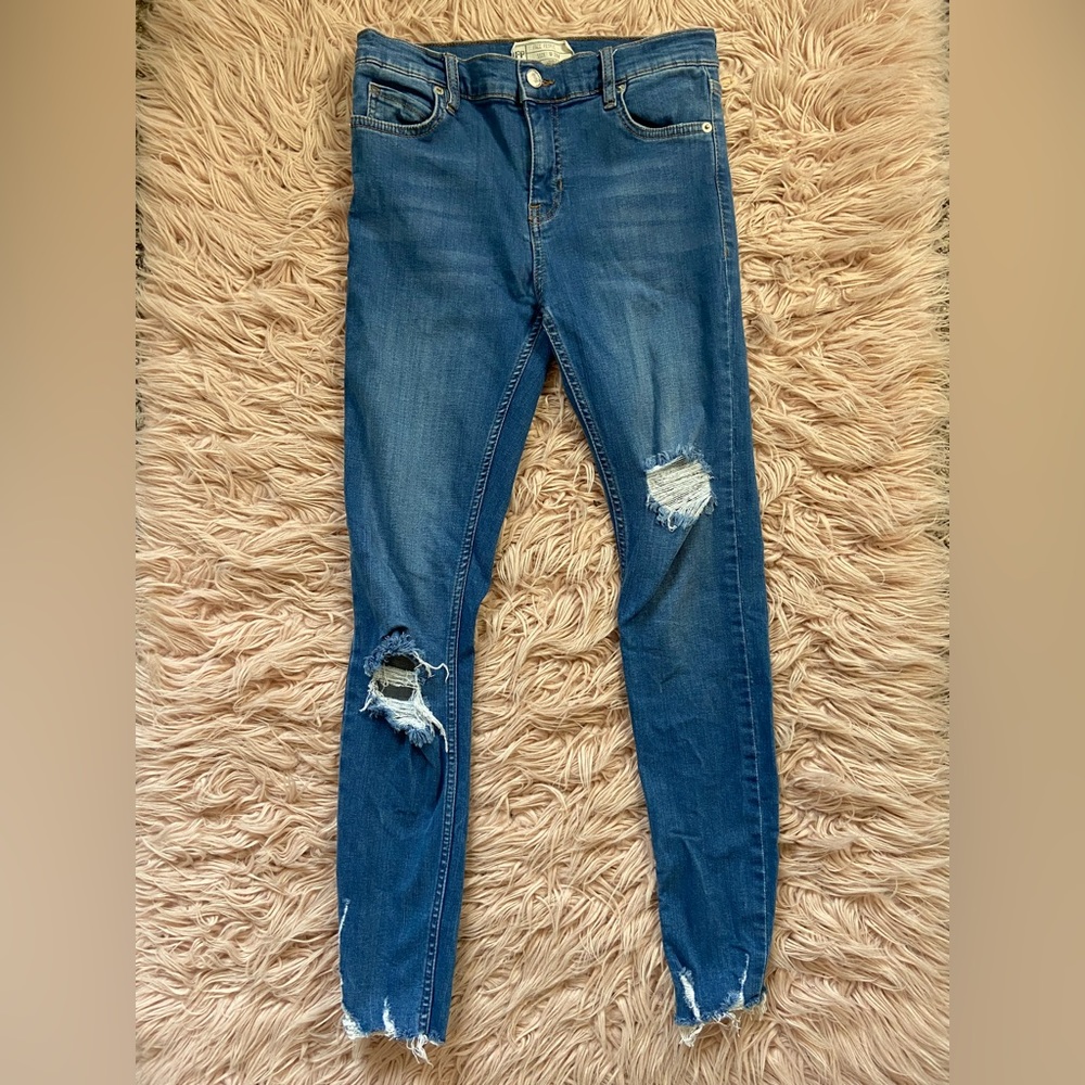 Free People Distressed Skinny Jeans